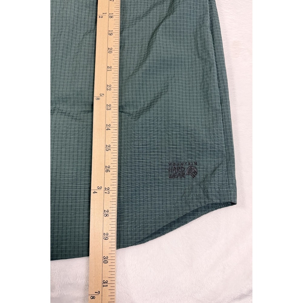 Mountain Hardwear Stryder Shirt Men's L Green Performance Hiking Nylon Button Up - Picture 6 of 6